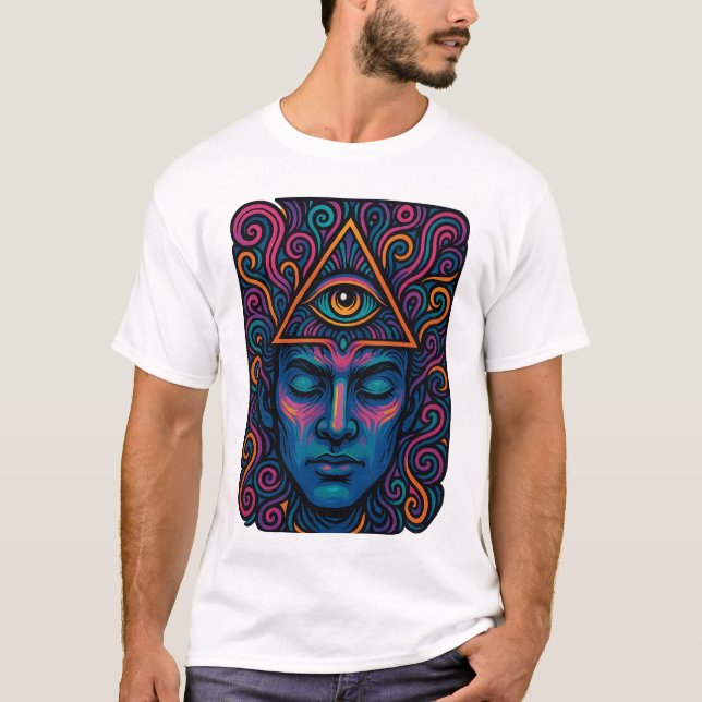Camiseta de activación ocular tercera - psicodélic (Anverso)