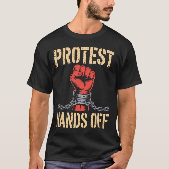Camiseta de Activismo de Protesta Manos Fuera – Li (Anverso)