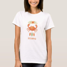 Camiseta de acuarela boho Escorpio zodiaco
