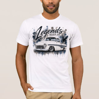 Camiseta de Acuarela de Camión Antiguo