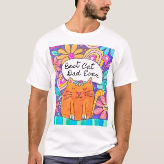 Camiseta de acuarela para amantes de gatos, Mejor