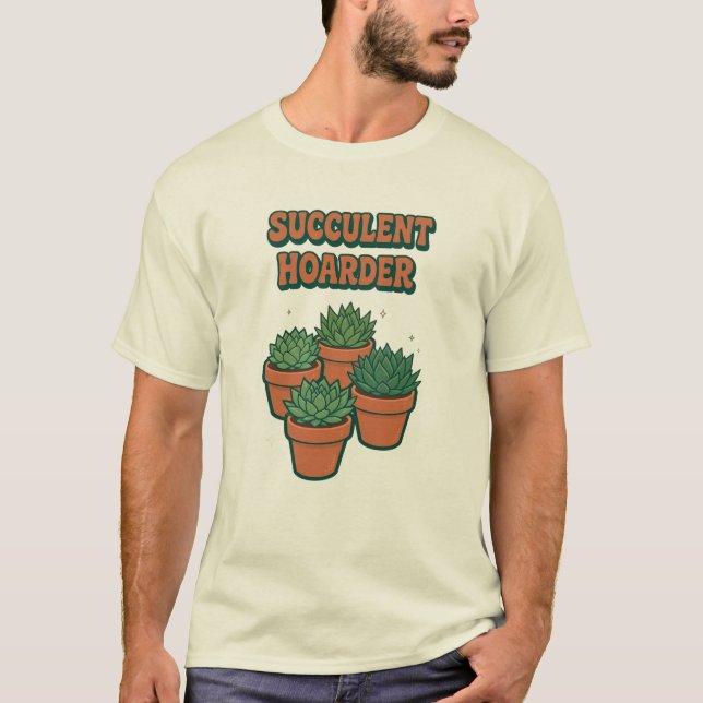 Camiseta de Acumulador de Suculentas (Anverso)