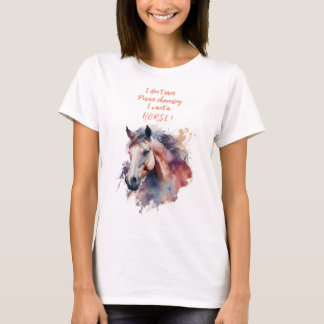 Camiseta de adicto al caballo
