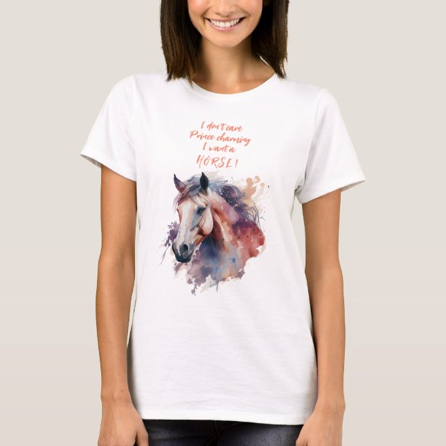 Camiseta de adicto al caballo (Anverso)