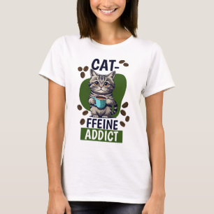 Camiseta de adicto al gato