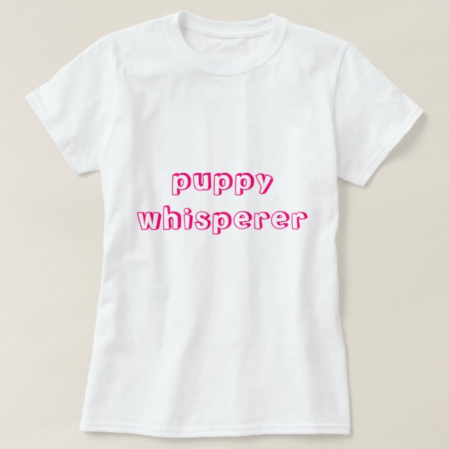 Camiseta de adiestrador de cachorros (Diseño del anverso)