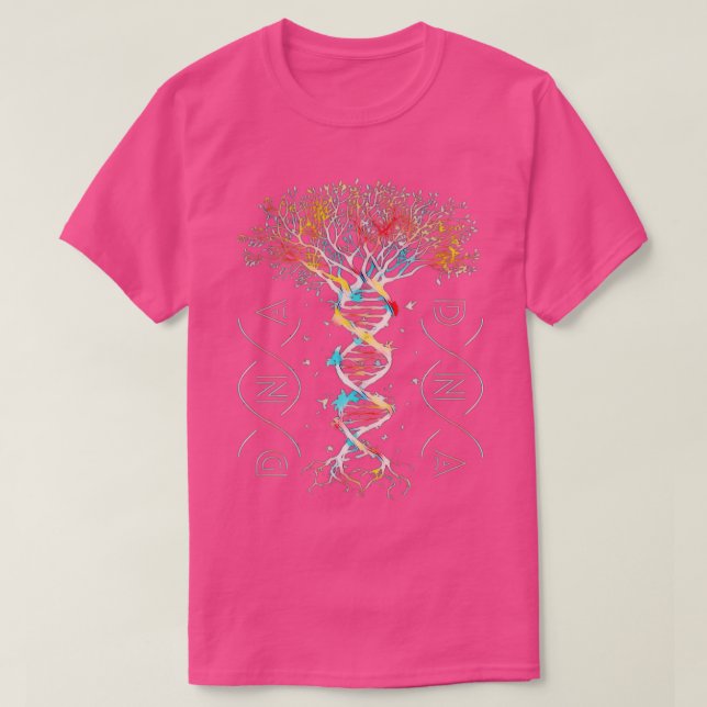 Camiseta de ADN Árbol Genética Bióloga Ciencia Oído (Diseño del anverso)
