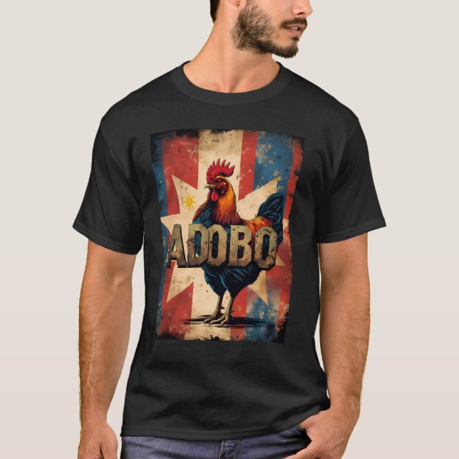 Camiseta de Adobo de Pollo Filipinas - Orgullo Pin (Anverso)