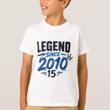 Camiseta de adolescente 'Leyenda desde 2010' cumpl