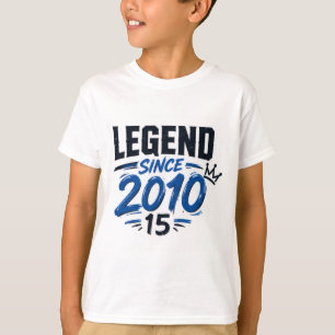Camiseta de adolescente 'Leyenda desde 2010' cumpl