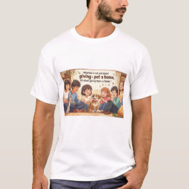 Camiseta de adopción de camisetas - "Dar una famil