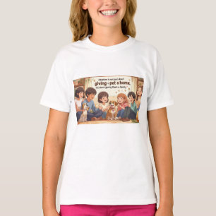 Camiseta de adopción de camisetas - "Dar una famil