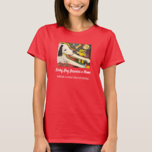 Camiseta de adopción de perro