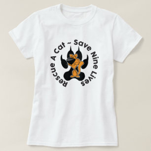 Camiseta de Adopción de Rescate de Gatos