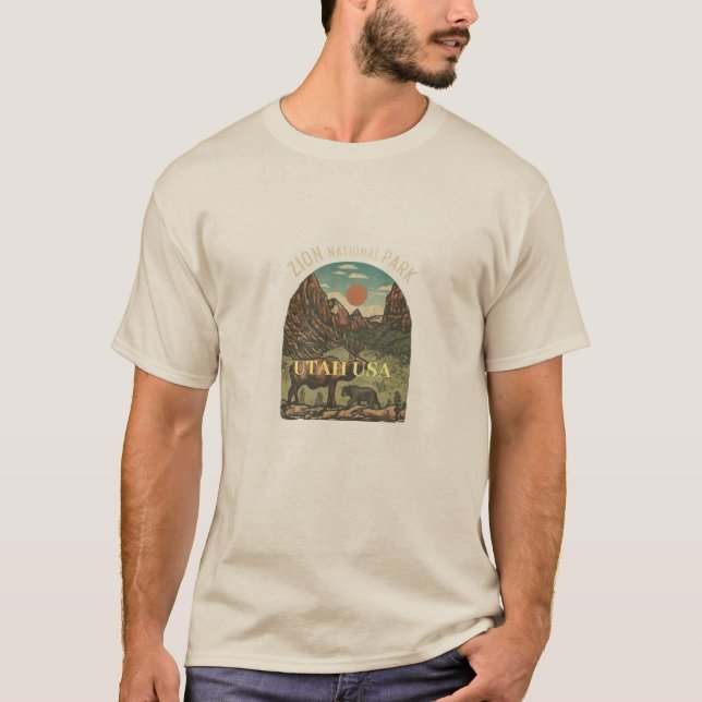 Camiseta de Adventure del Parque Nacional de Zion (Anverso)