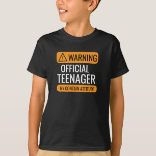 Camiseta de advertencia de adolescente oficial – C