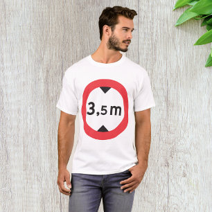 Camiseta de advertencia de altura