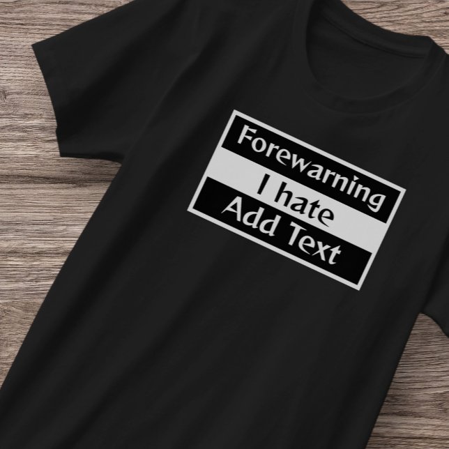 Camiseta de advertencia para hombres de época (Subido por el creador)