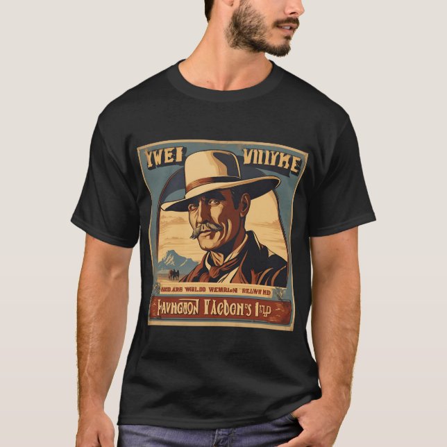 Camiseta de afiches vintage masculinos - Retro clá (Anverso)