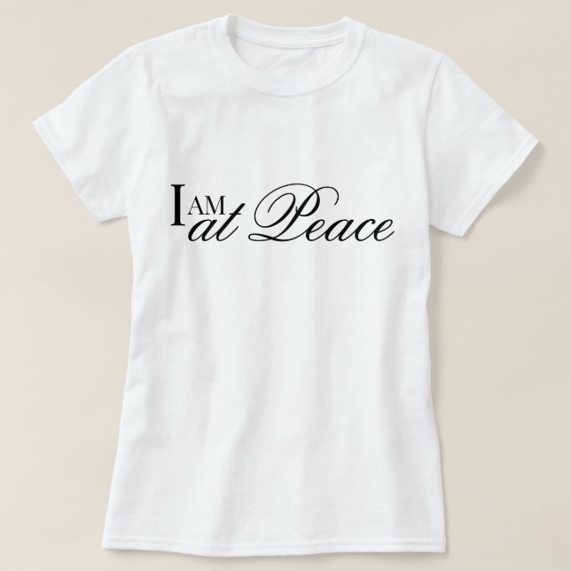 Camiseta de afirmación de paz oración metta (Diseño del anverso)