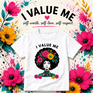 Camiseta de Afirmación 'Me Valoro a Mí Misma'   Gr