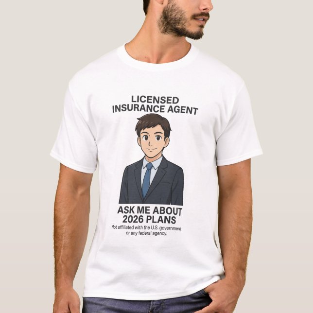 Camiseta de Agente de Seguros Licenciado (Anverso)
