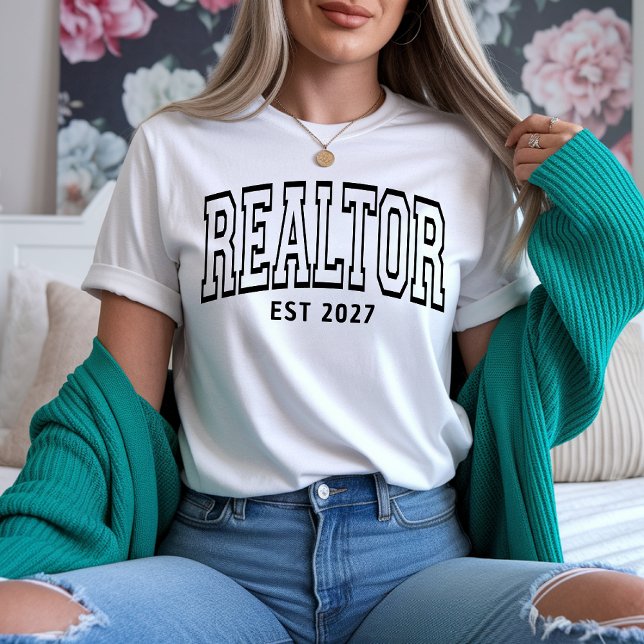 Camiseta de Agente Inmobiliario, Sudadera Personal (realtor shirt, real estate agent gift, broker sweatshirt, custom realtor gift, realtor sweatshirt,)