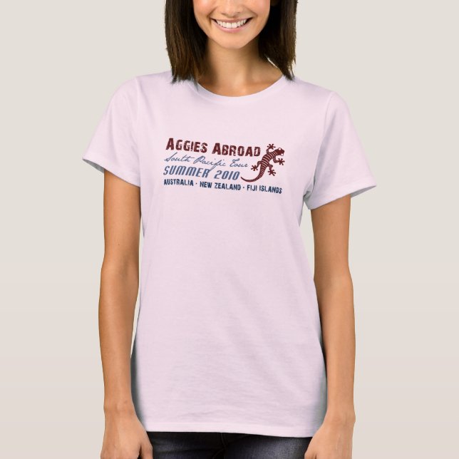 Camiseta De Aggies diseño 3 en el extranjero - (Anverso)