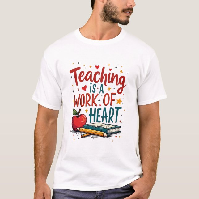 Camiseta de agradecimiento al profesor - "La enseñ (Anverso)
