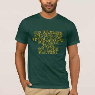 Camiseta de agricultores seguros y saludables