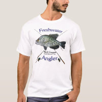 Camiseta de agua dulce de la pesca del pescador