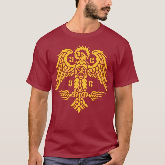 Camiseta de águila romana masculina (Anverso)