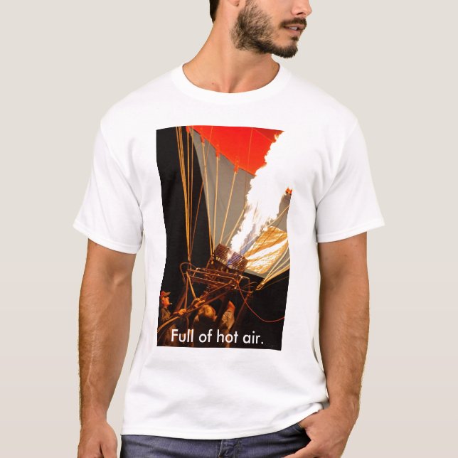 Camiseta de aire caliente, lleno de aire caliente (Anverso)