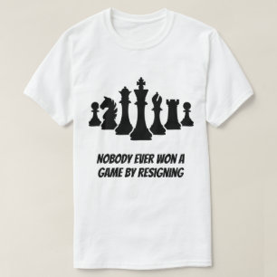 Camiseta de ajedrez inspiradora cita camiseta masc