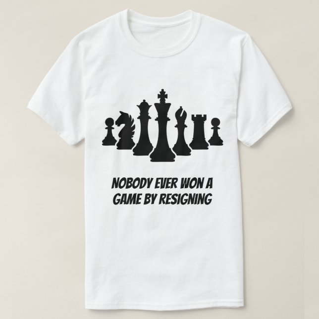 Camiseta de ajedrez inspiradora cita camiseta masc (Diseño del anverso)