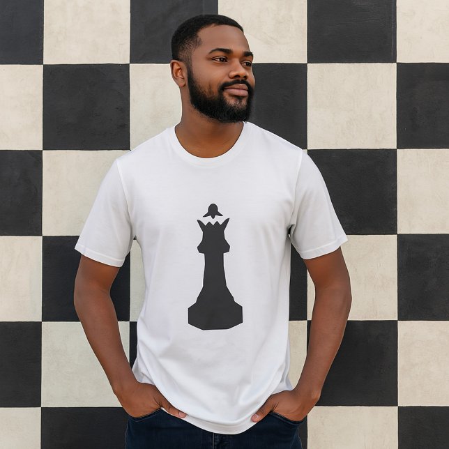Camiseta de ajedrez negra con camiseta (Subido por el creador)