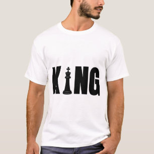 Camiseta de ajedrez para hombres Rey