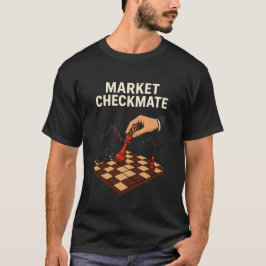 Camiseta de ajedrez para traders Market Checkmate