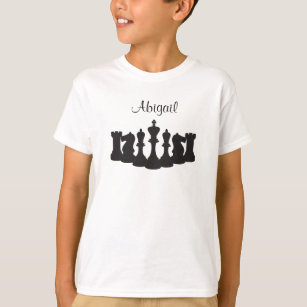 Camiseta de ajedrez personalizada para niños