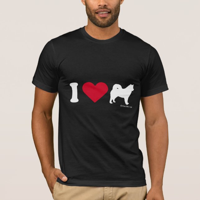 CAMISETA DE AKITA - AMOR AKITAS DE I (Anverso)