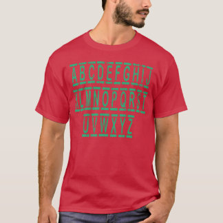 Camiseta de alfabetos chica enamorada