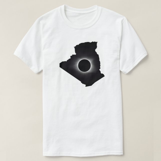 Camiseta de Algeria País Eclipse Solar Total 2027 (Diseño del anverso)