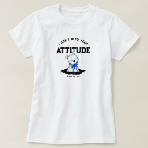 Camiseta de algodón 100% para bebé Westie Terrier