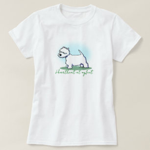Camiseta de algodón 100% Westie Terrier