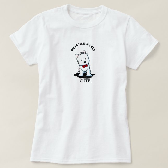 Camiseta de algodón al 100% para practicar con Wes (Diseño del anverso)