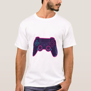 Camiseta de algodón blanca con control de juego ne