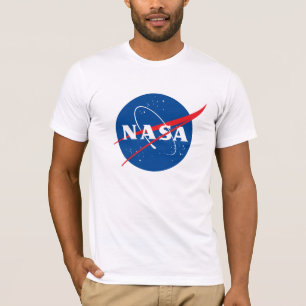 Camiseta De Algodón De Icónica De La NASA (Blanco 
