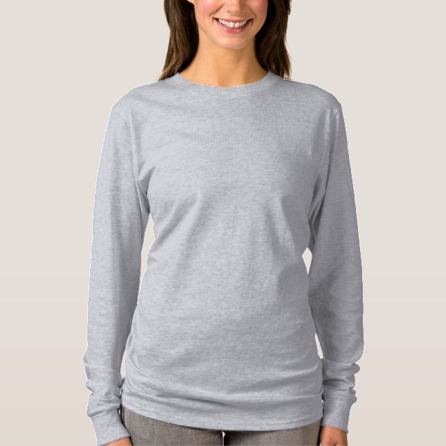 Camiseta De Algodón De Manga Larga Básica Unisex G (Anverso)