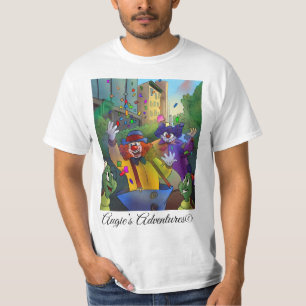 Camiseta de algodón de payaso divertida