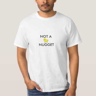 Camiseta de algodón del vegano NO un pollo de la